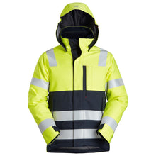  Snickers 1163 ProtecWork Insulated Hood Jacket, High-Vis Class 3
