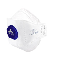  Portwest P291 EAGLE FFP2 Valved Dolomite Fold Flat Respirator (Pack of 10) - Premium FACE PROTECTION from Portwest - Just £12.98! Shop now at Workwear Nation Ltd