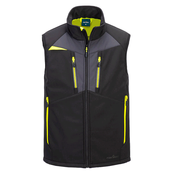 Portwest DX476 DX4 Water Resistant Softshell Bodywarmer Gilet - Premium BODYWARMERS from Portwest - Just £33.25! Shop now at Workwear Nation Ltd