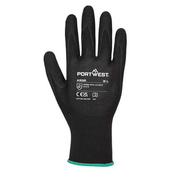 Portwest A335 Dermi-Grip NPR15 Nitrile Sandy Glove - Premium GLOVES from Portwest - Just £1.35! Shop now at Workwear Nation Ltd