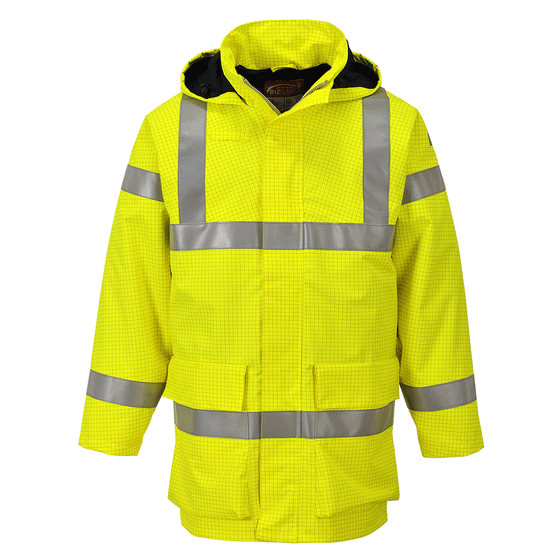 Portwest S774 Bizflame Rain Hi-Vis Multi Lite Jacket - Premium FLAME RETARDANT JACKETS from Portwest - Just £91.67! Shop now at Workwear Nation Ltd