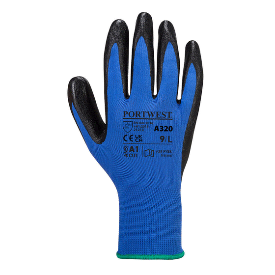 Portwest A320 Dexti-Grip Nitrile Gloves - Premium GLOVES from Portwest - Just £0.81! Shop now at Workwear Nation Ltd