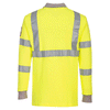 Portwest FR77 Flame Resistant Anti-Static Hi-Vis Long Sleeve Polo Shirt - Premium FLAME RETARDANT SHIRTS from Portwest - Just £50! Shop now at Workwear Nation Ltd