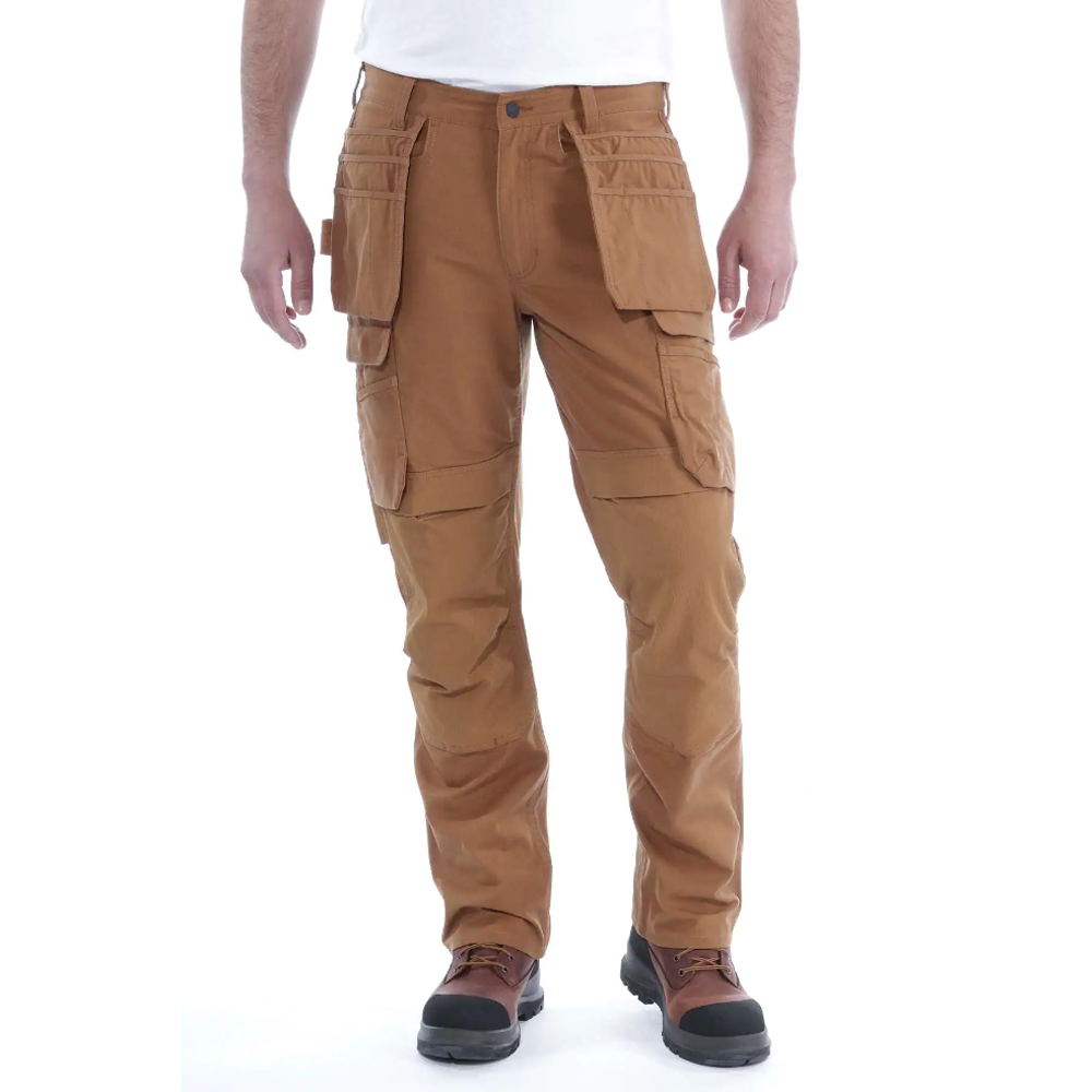 Carhartt 103337 Steel Rugged Flex Relaxed Fit Holster Pocket Work Pant  Brown – Workwear Nation Ltd