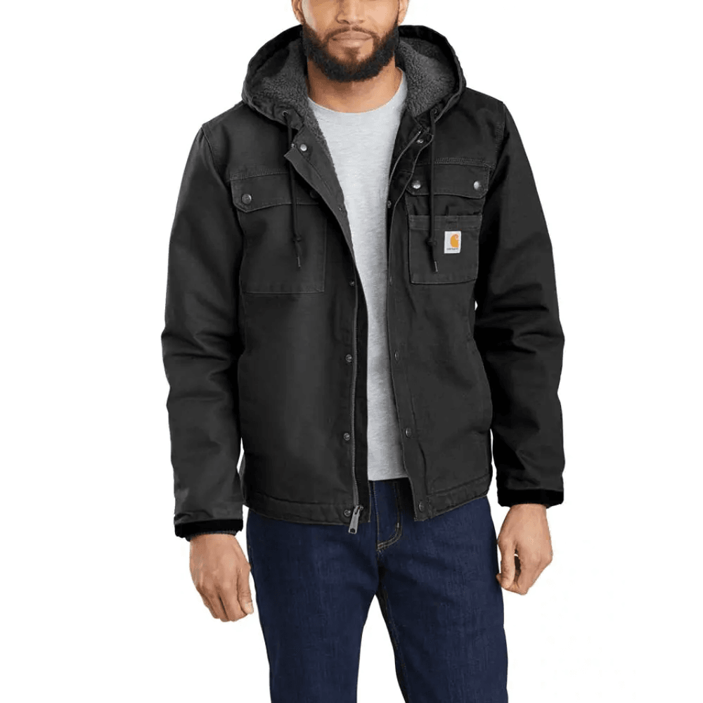Carhartt 103826 Relaxed Fit Washed Duck Sherpa Lined Utility Jacket Workwear Nation Ltd