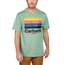  Carhartt 105910 Relaxed Fit Heavyweight Short Sleeve Line Graphic T-shirt Only Buy Now at Workwear Nation!