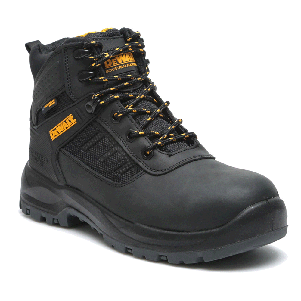 Non leather steel toe top work boots
