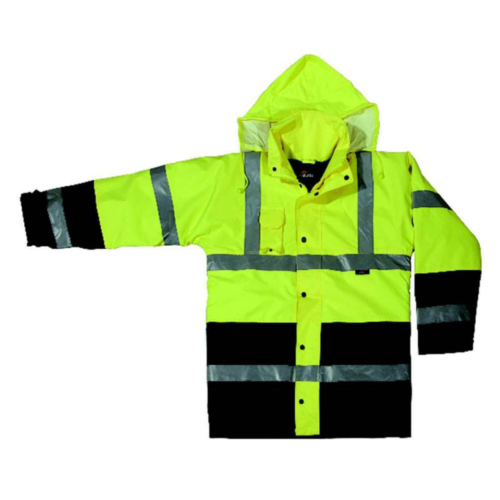 Herock HiVis Contrast Parka Work Coat Jacket Various Colours