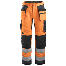  Snickers 6230 AllroundWork, Hi-Vis Trousers Holster Pockets+ CL2 Various Colours Only Buy Now at Workwear Nation!