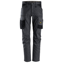  Snickers 6803 AllroundWork, Stretch Trousers without Knee Pockets Steel Grey Only Buy Now at Workwear Nation!