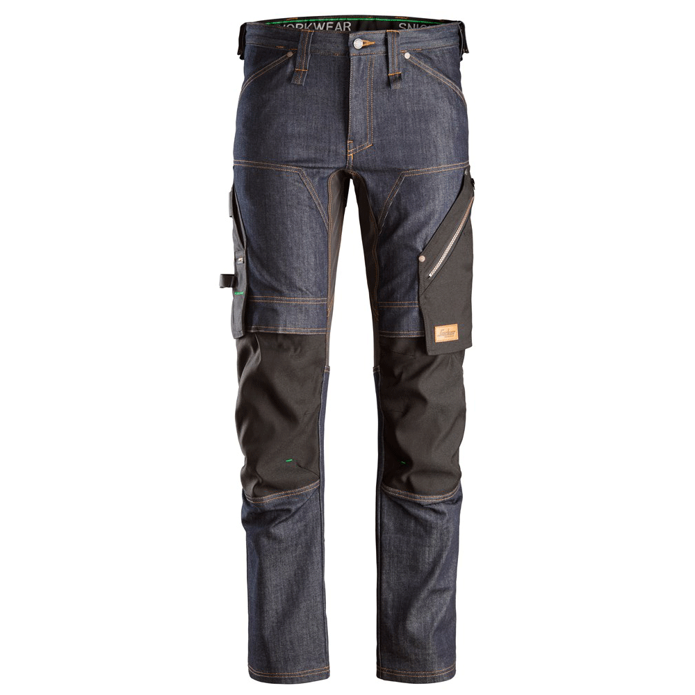 Denim work trousers with knee deals pads