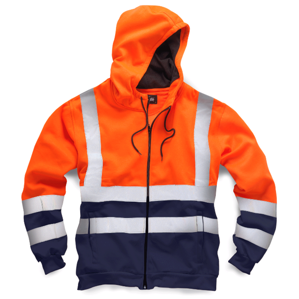 Standsafe HV032 HiVis Two Tone Hoodie Various Colours Workwear