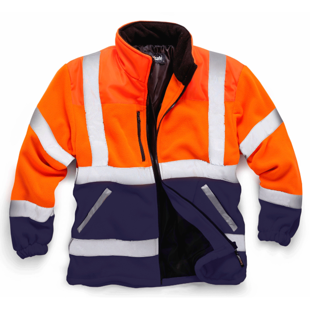 Standsafe HV038 HiVis Two Tone Fleece Jacket Various Colours