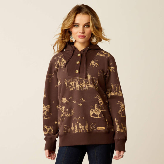 Ariat 10052413 Women's Ranchin Hoodie Sweatshirt