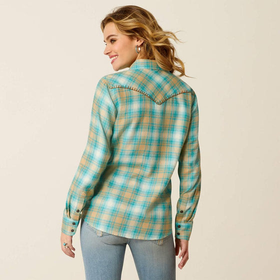 Ariat P30419 Women's Roping Plaid Western Shirt