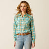 Ariat P30419 Women's Roping Plaid Western Shirt