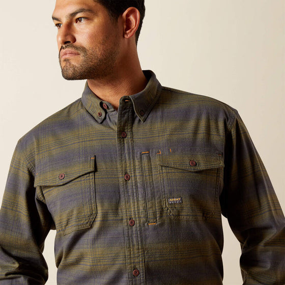 Ariat 10062530 Rebar Flannel DuraStretch Work Shirt