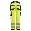 Blaklader 1122 Hi-Vis 4-Way Stretch Kneepad Trousers Hi-Vis Yellow - Workwear Nation Ltd