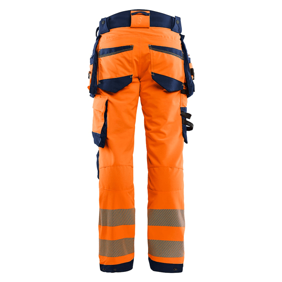 Blaklader 1122 Hi-Vis 4-Way Stretch Kneepad Trousers - Workwear Nation Ltd