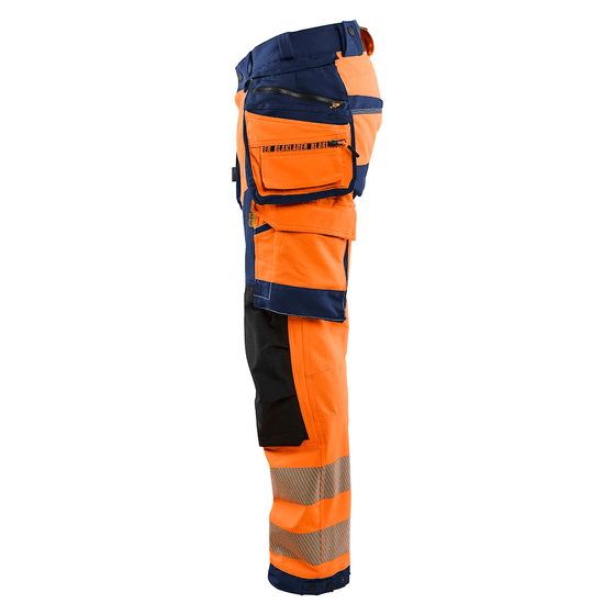Blaklader 1122 Hi-Vis 4-Way Stretch Kneepad Trousers - Workwear Nation Ltd