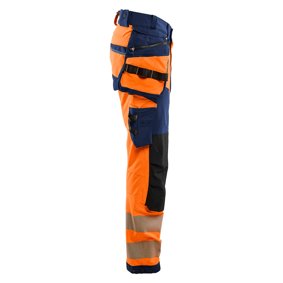 Blaklader 1122 Hi-Vis 4-Way Stretch Kneepad Trousers - Workwear Nation Ltd