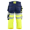 Blaklader 1123 Hi-Vis 4-Way Stretch 3/4 Pirate Trousers Hi-Vis Yellow/Navy Blue / 34S