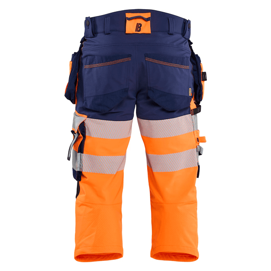 Blaklader 1123 Hi-Vis 4-Way Stretch 3/4 Pirate Trousers - Workwear Nation Ltd