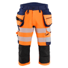 Blaklader 1123 Hi-Vis 4-Way Stretch 3/4 Pirate Trousers - Workwear Nation Ltd