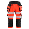 Blaklader 1123 Hi-Vis 4-Way Stretch 3/4 Pirate Trousers - Workwear Nation Ltd