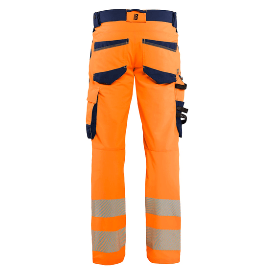 Blaklader 1124 Hi-Vis 4-Way Kneepad Stretch Trousers - Workwear Nation Ltd