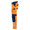 Blaklader 1124 Hi-Vis 4-Way Kneepad Stretch Trousers - Workwear Nation Ltd