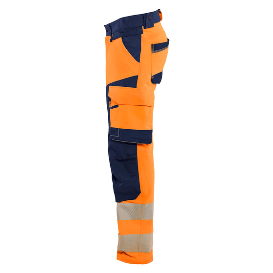 Blaklader 1124 Hi-Vis 4-Way Kneepad Stretch Trousers - Workwear Nation Ltd