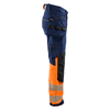 Blaklader 1125 Hi-Vis 4-Way Stretch Kneepad Trousers Navy/Orange - Workwear Nation Ltd