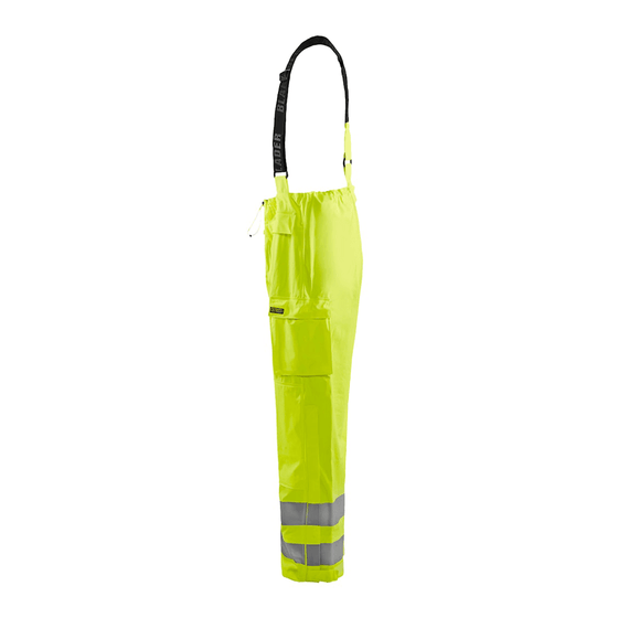 Blaklader 1303 Flame Resistant Waterproof Rain Trousers - Workwear Nation Ltd