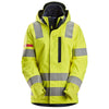 Snickers 1368 ProtecWork, Women's Waterproof Shell Jacket, High-Vis Class 3