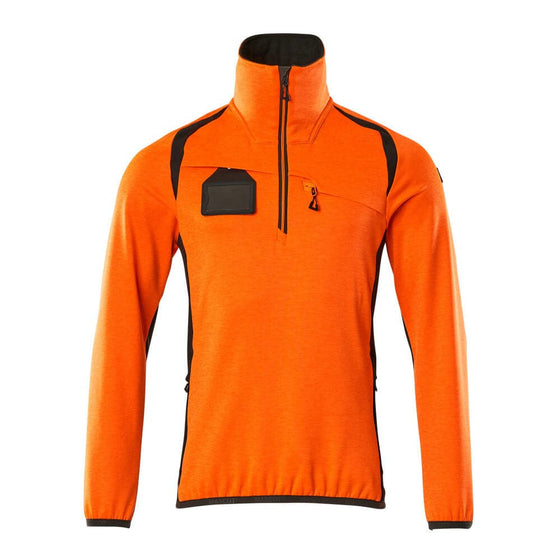 Mascot ACCELERATE SAFE 19303 Hi-Vis Fleece Jumper with Half-Zip