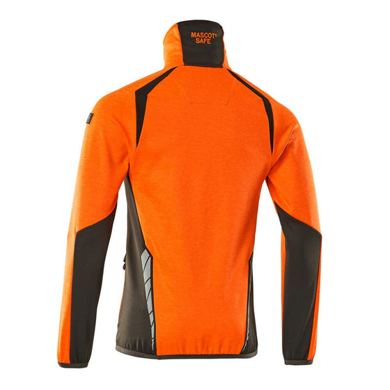 Mascot ACCELERATE SAFE 19303 Hi-Vis Fleece Jumper with Half-Zip