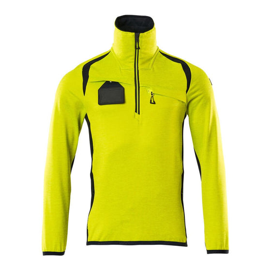 Mascot ACCELERATE SAFE 19303 Hi-Vis Fleece Jumper with Half-Zip