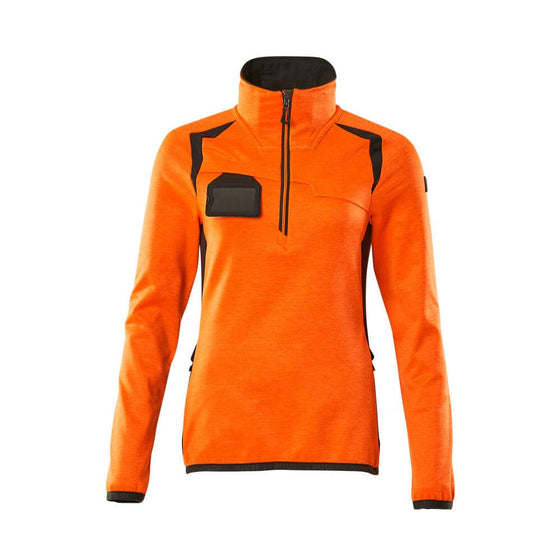 Mascot ACCELERATE SAFE 19353 Women's Hi-Vis Fleece Jumper with Half-Zip