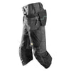 Snickers 6905 FlexiWork Holster Pocket Pirate Work Trousers Steel Grey
