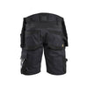 Blaklader 1972 Stretch Craftsmen Holster Pocket Shorts Black / Black / 38" Waist