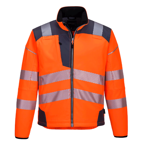 Portwest T402 PW3 Hi-Vis Softshell Jacket, Water Resistant and  Breathable