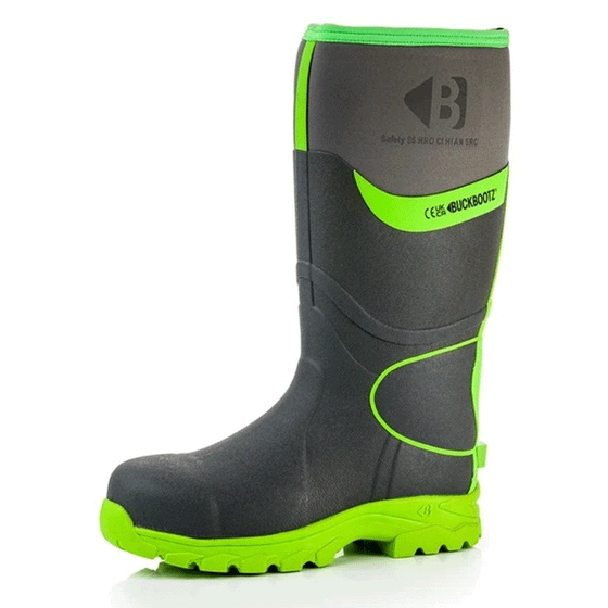 Buckler BBZ8000 S5 360° High Visibility Neoprene / Rubber Safety Wellington Boot with Ankle Protection