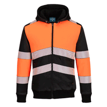  Portwest PW377 Hi-Vis Class 1 Fleece Lined Zip Hoodie