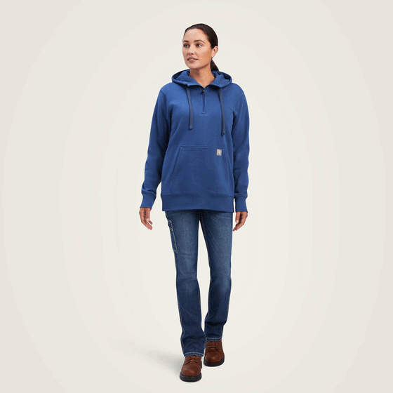ARIAT Women's Rebar Skill Set 1/2 Zip Hoodie - Work & Outdoor Fleece