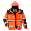 Portwest C466 Hi-Vis 3-in-1 Contrast Waterproof Bomber Jacket