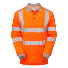  PULSAR LIFE LFE926 NB Hi-Vis Long Sleeve Orange Polo Shirt