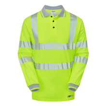 PULSAR LIFE LFE925 NB Hi-Vis Long Sleeve Yellow Polo Shirt