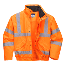  Portwest RT62 Hi-Vis Breathable Waterproof Bomber Jacket