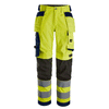 Snickers 6743 Hi-Vis Class 2 Women's Stretch Trousers Holster Pockets